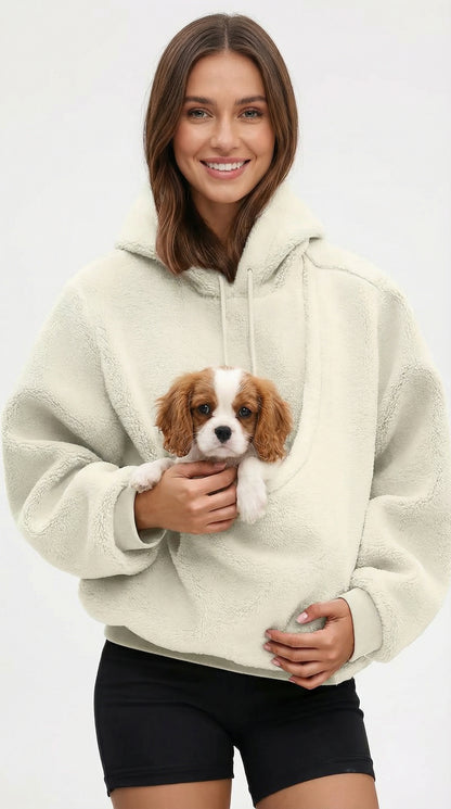 Pet carrier hoodie