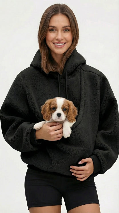 Pet carrier hoodie